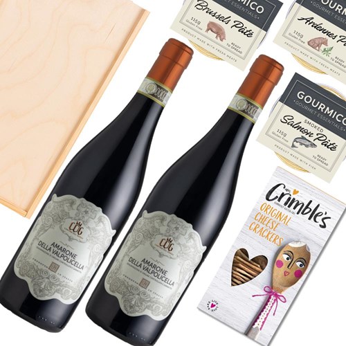 Cantina del Garda Amarone Della Valpolicella 75cl Red Wine And Pate Duo Gift Box